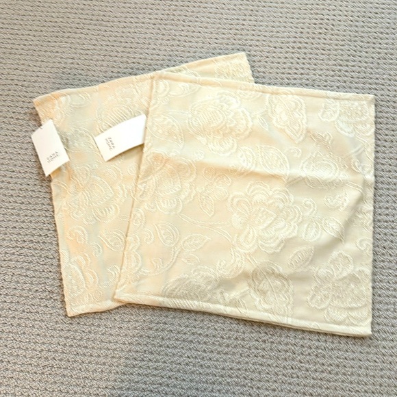Zara NWT Cream Pillow Covers - Picture 1 of 5